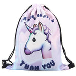 Unicorn 3D Printing Fashionable Bag - ValasMall