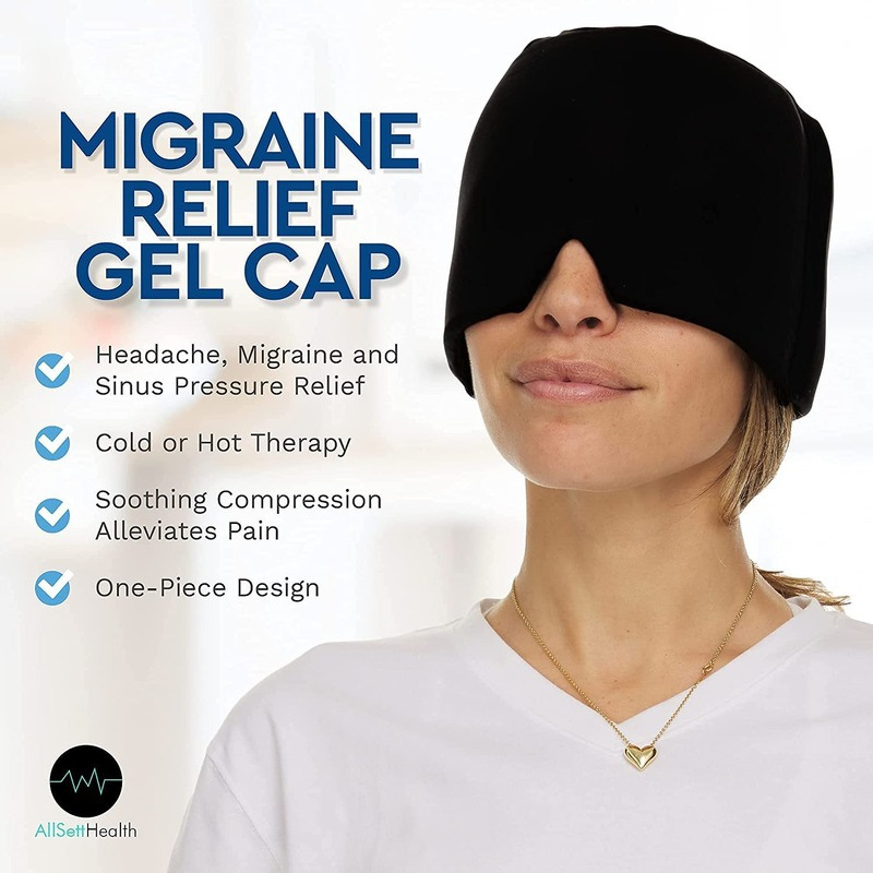 headache hat  migraine cap  theraice rx headache relief hat  migraine ice cap  headache relief hat  ice hat for migraines  headache cap  migraine relief hat 