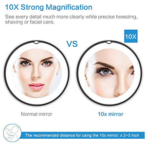 LED 10x Magnification Mirror
