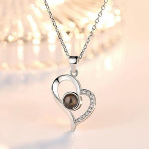 100 Languages "I Love You" Projection Necklace & Ring
