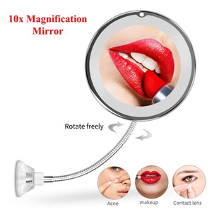 LED 10x Magnification Mirror