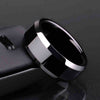 Titanium Black Luxury Ring - ValasMall