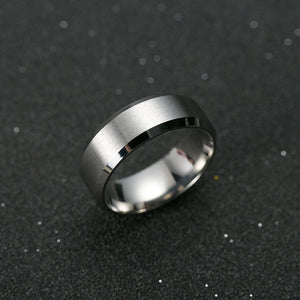 Titanium Black Luxury Ring - ValasMall