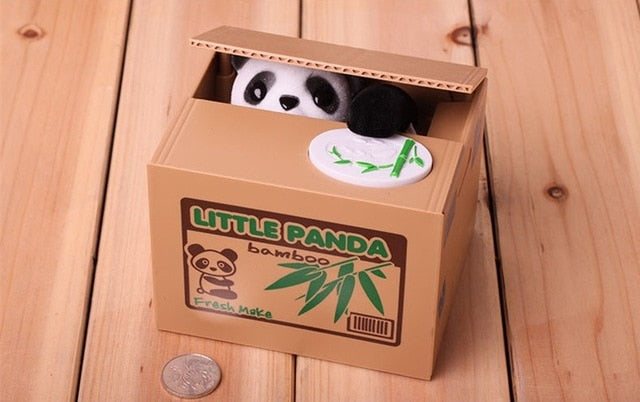 Automatic Money Box Combo [Panda+Cat] - ValasMall