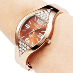 Latest Rose Gold Style Luxury Bracelet Watch - ValasMall