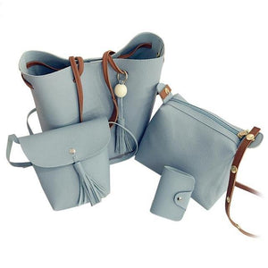PU Leather Fashion Handbag Set - ValasMall
